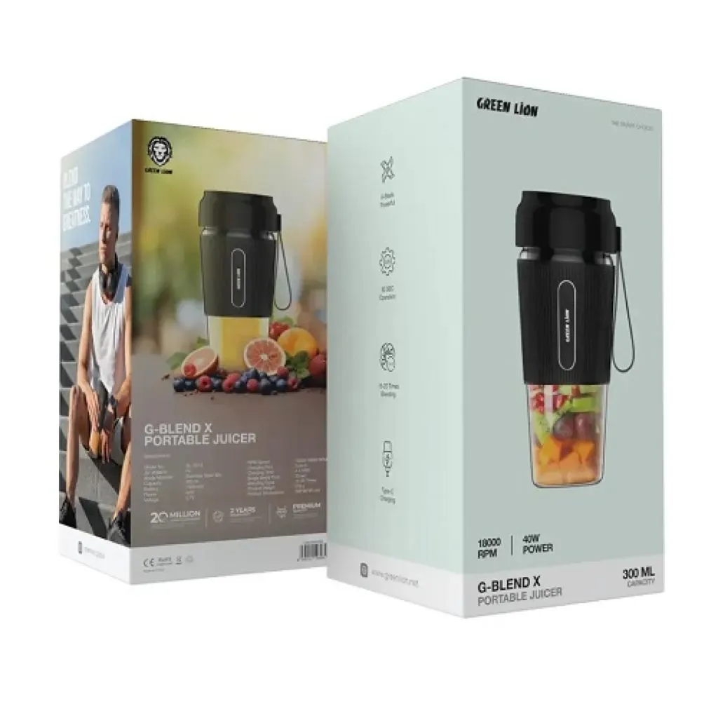 آبمیوه گیر قابل حمل گرین لاین مدل Green Lion G-Blend X Portable Juicer - Image 2