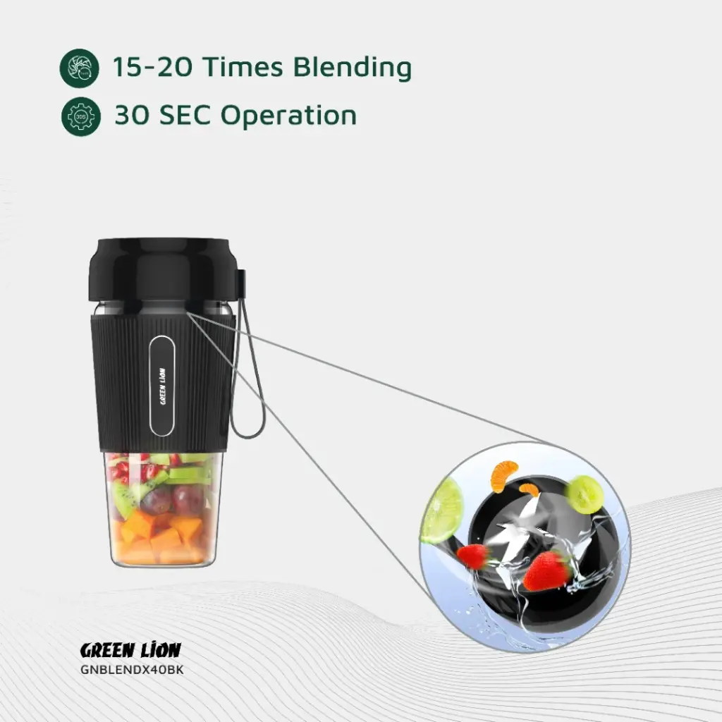 آبمیوه گیر قابل حمل گرین لاین مدل Green Lion G-Blend X Portable Juicer - Image 5
